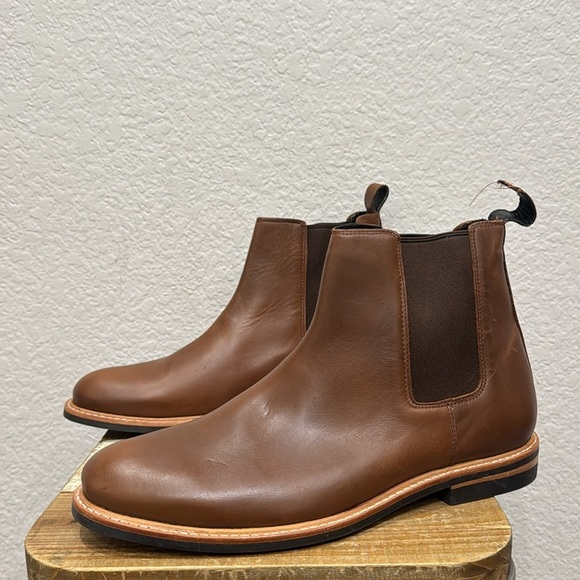 Nisolo Marco All Weather Brown Leather Chelsea Boots Size 12.5 - Picture 5 of 7
